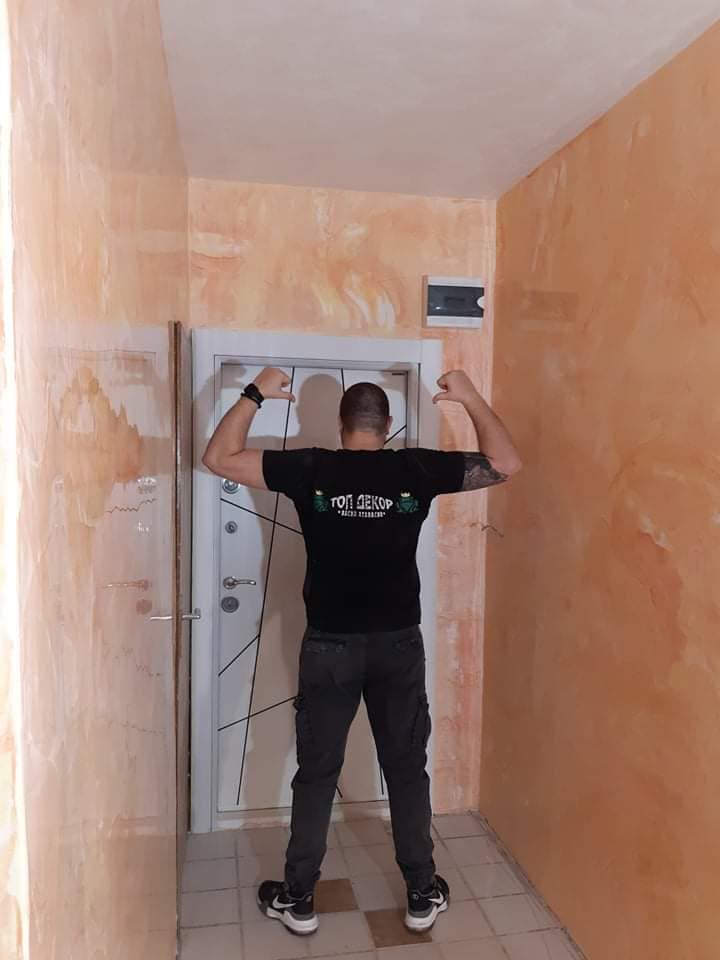 stucco veneziano на варова основа, таван - пясъчна мазилка!